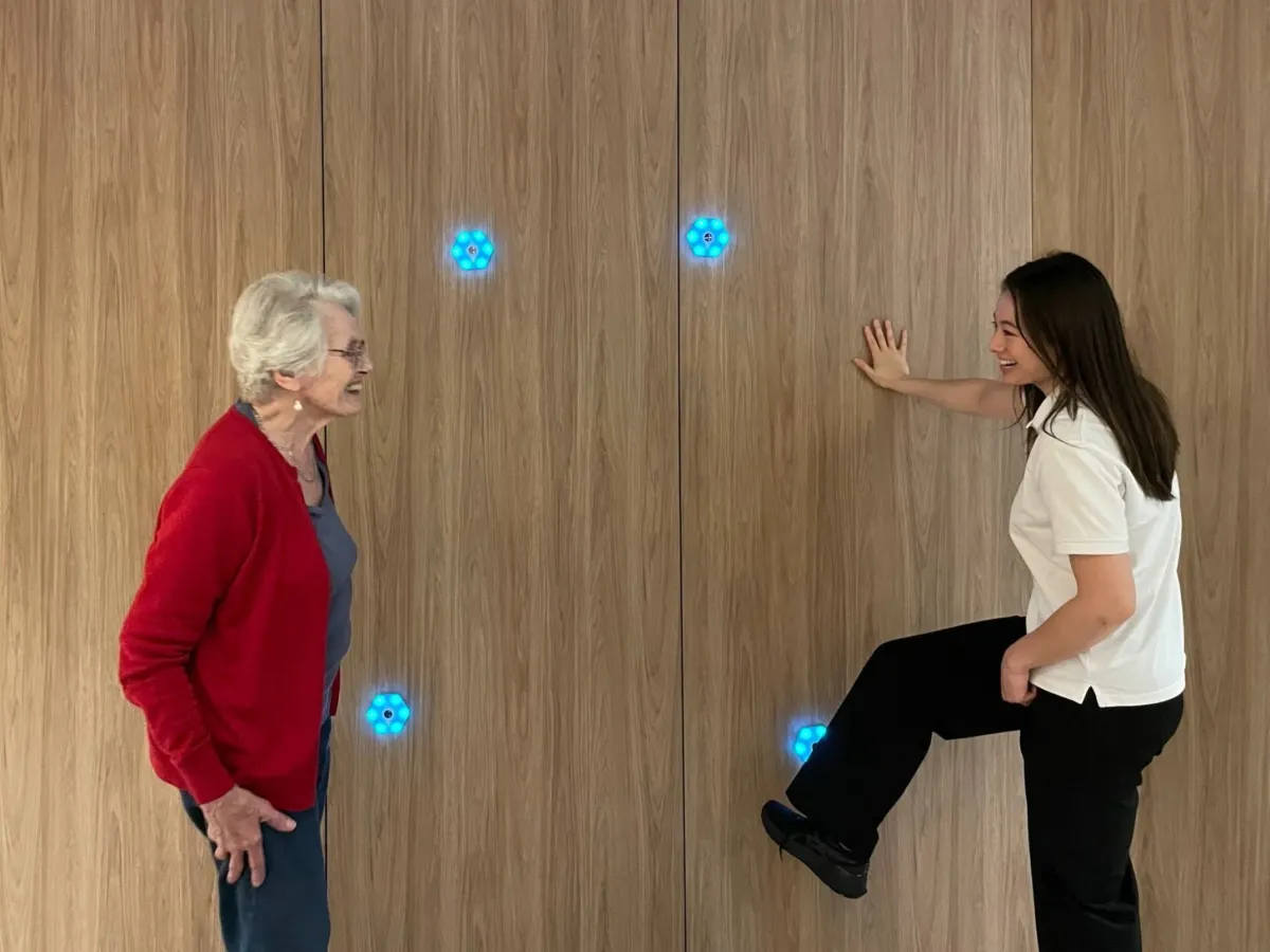 Home visit — physio with participant